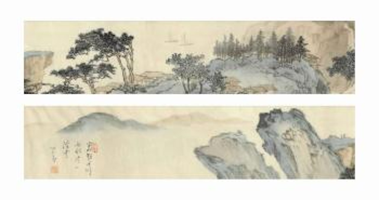 River Landscape by Pu Ru