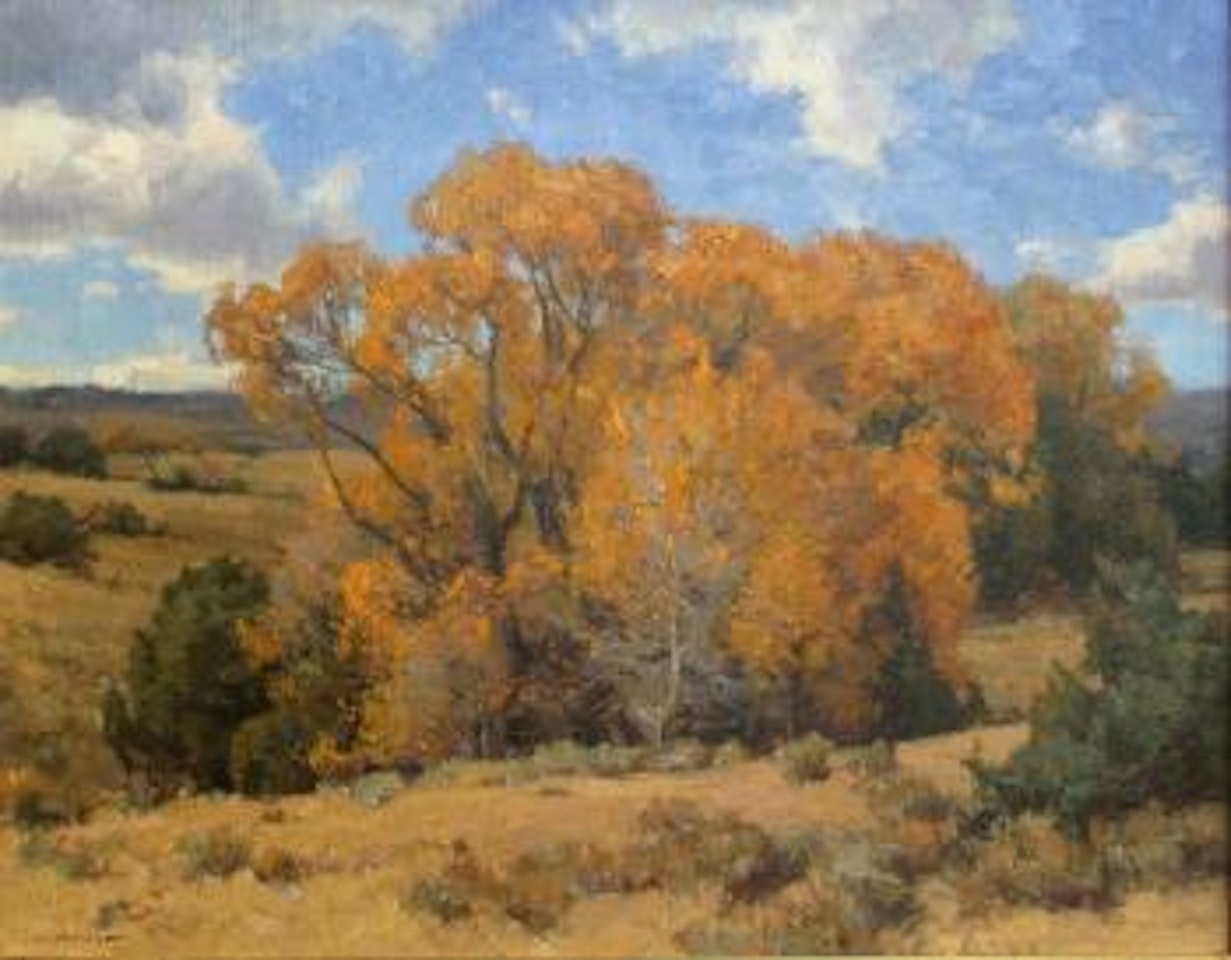 Autumn tree - Fiddle Creek by Clyde Aspevig