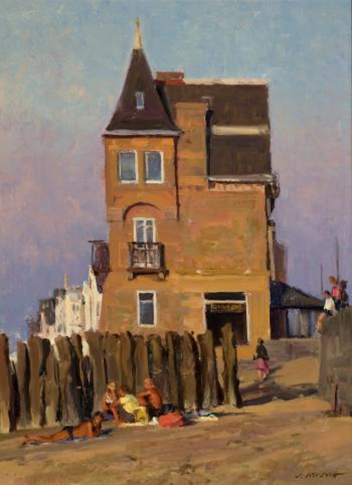 Evening sun worship, St. Malo by Clyde Aspevig