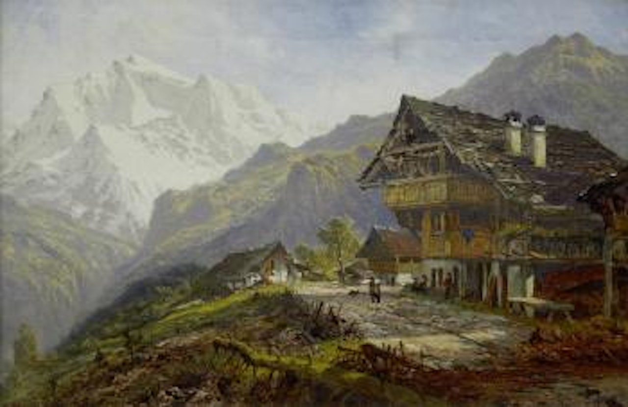 In the Bernese Oberland by Benjamin Williams Leader