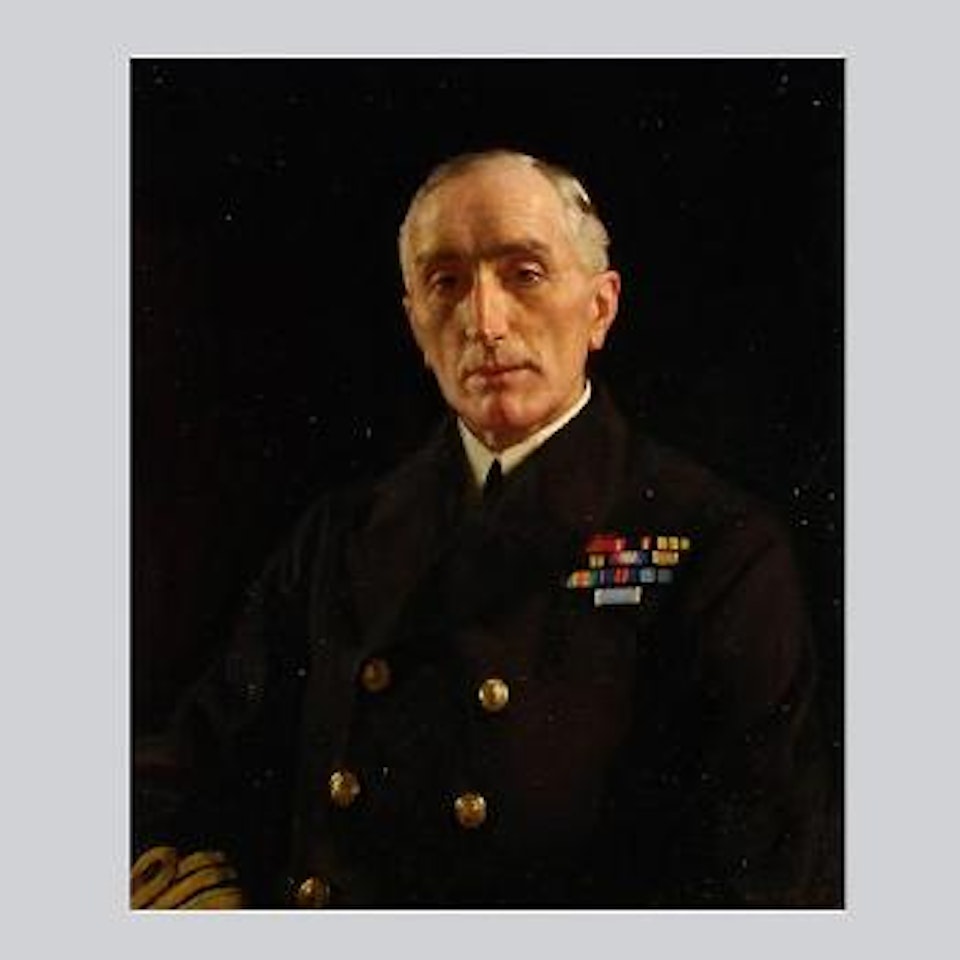 Portrait of Admiral Edwyn Sinclair by Harold Knight