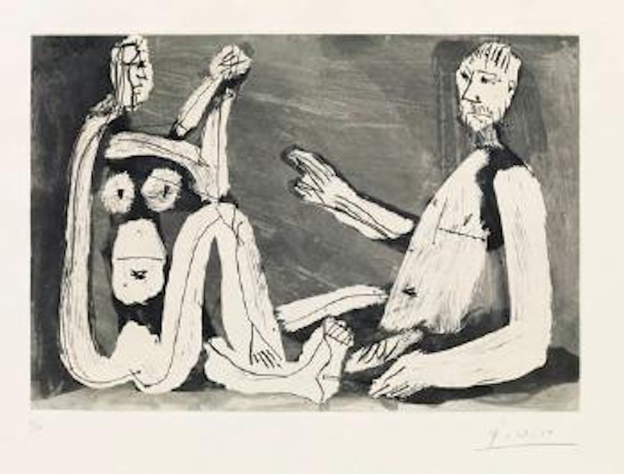 Homme et femme by Pablo Picasso