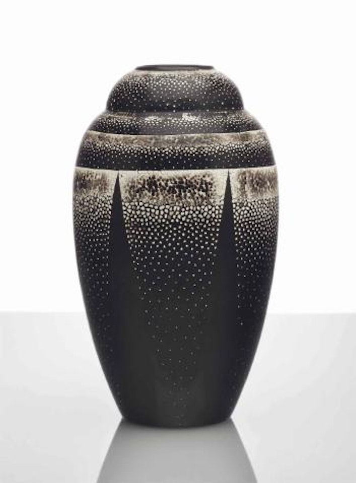 A vase by Jean Dunand