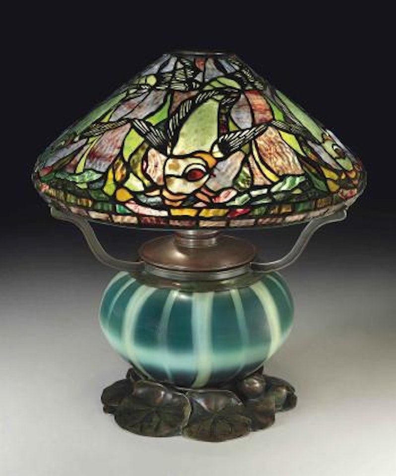 A Fish table lamp by Tiffany Studios