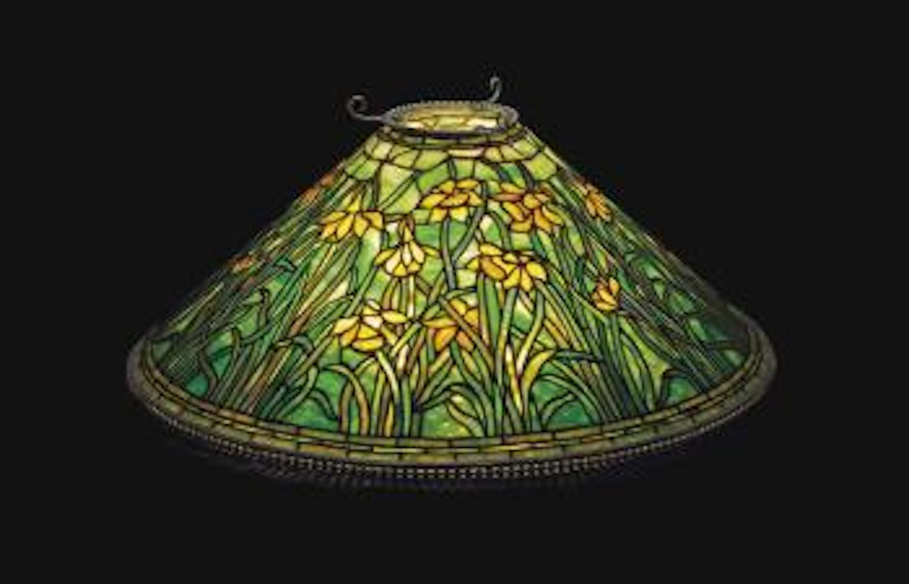 A Daffodil chandelier by Tiffany Studios