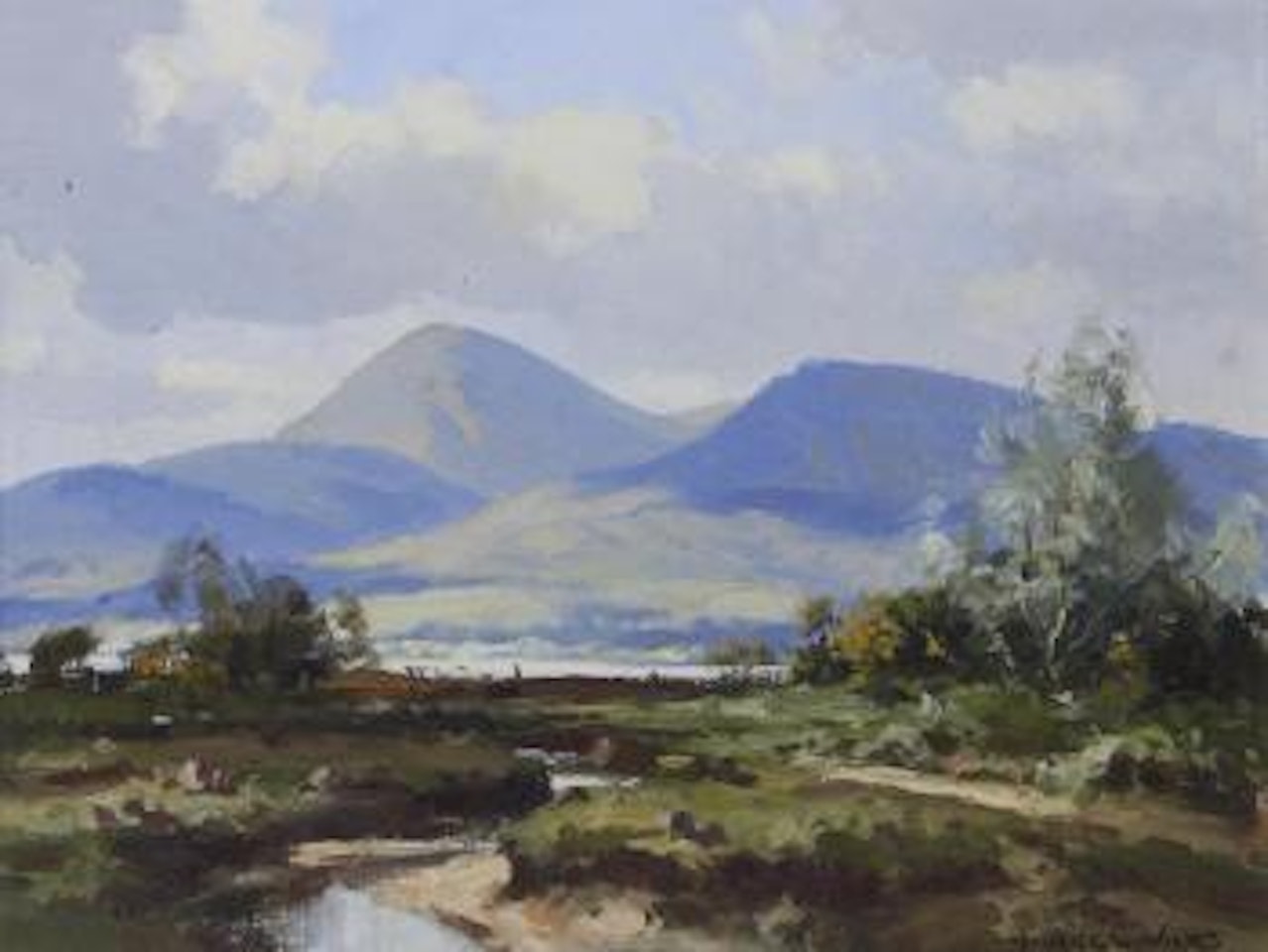 Slieve Donard from Dundrum, Co. Down by Maurice Canning Wilks