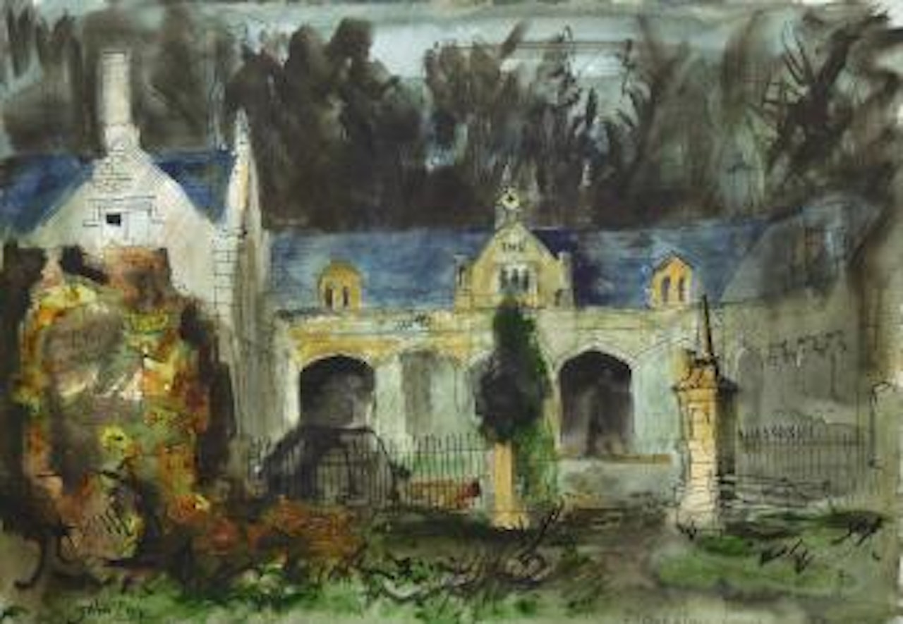 Stables, Bloxholme, Lincolnshire by John Piper