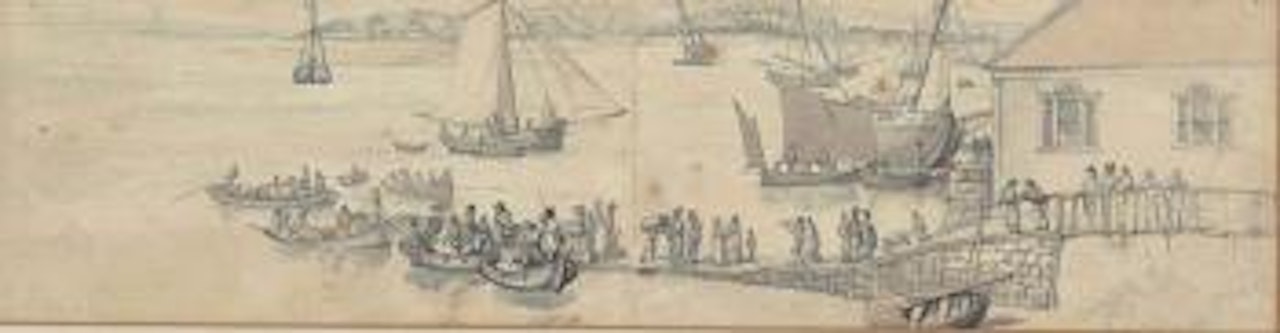 West Cowes Landing, Isle of Wight by Thomas Rowlandson