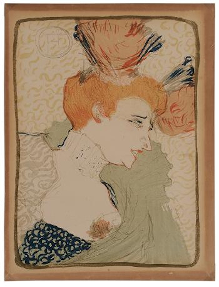 Madame Lender en buste by Henri de Toulouse-Lautrec