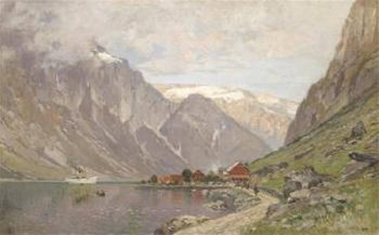 Large Fjord Landscape by Walter Moras