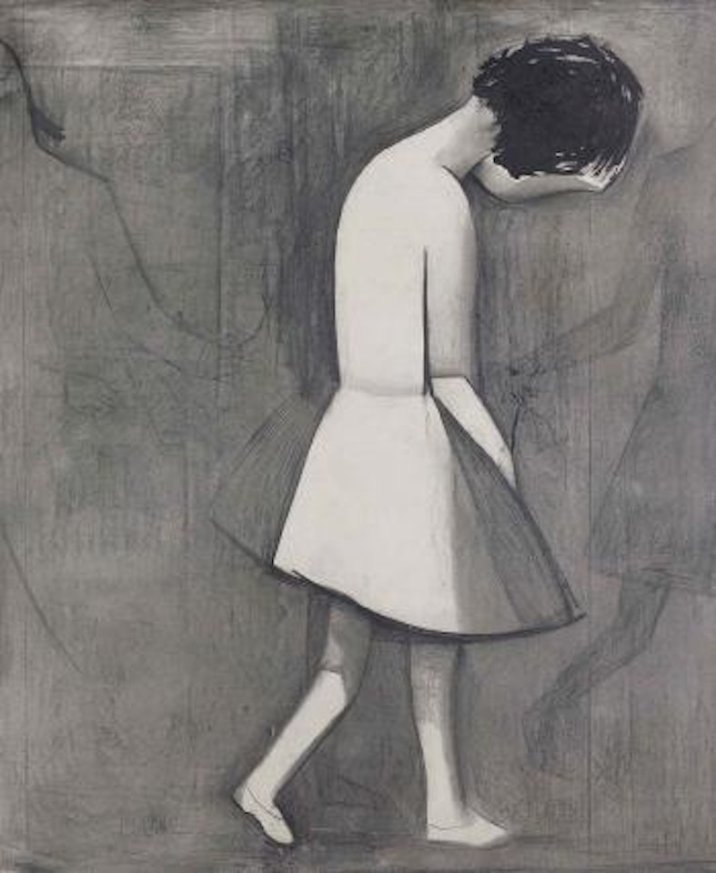 Girl Playing by Charles Blackman