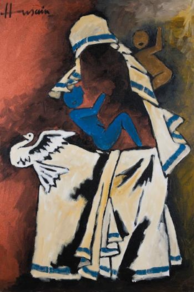 Untitled (Mother Theresa) by M.F. Husain