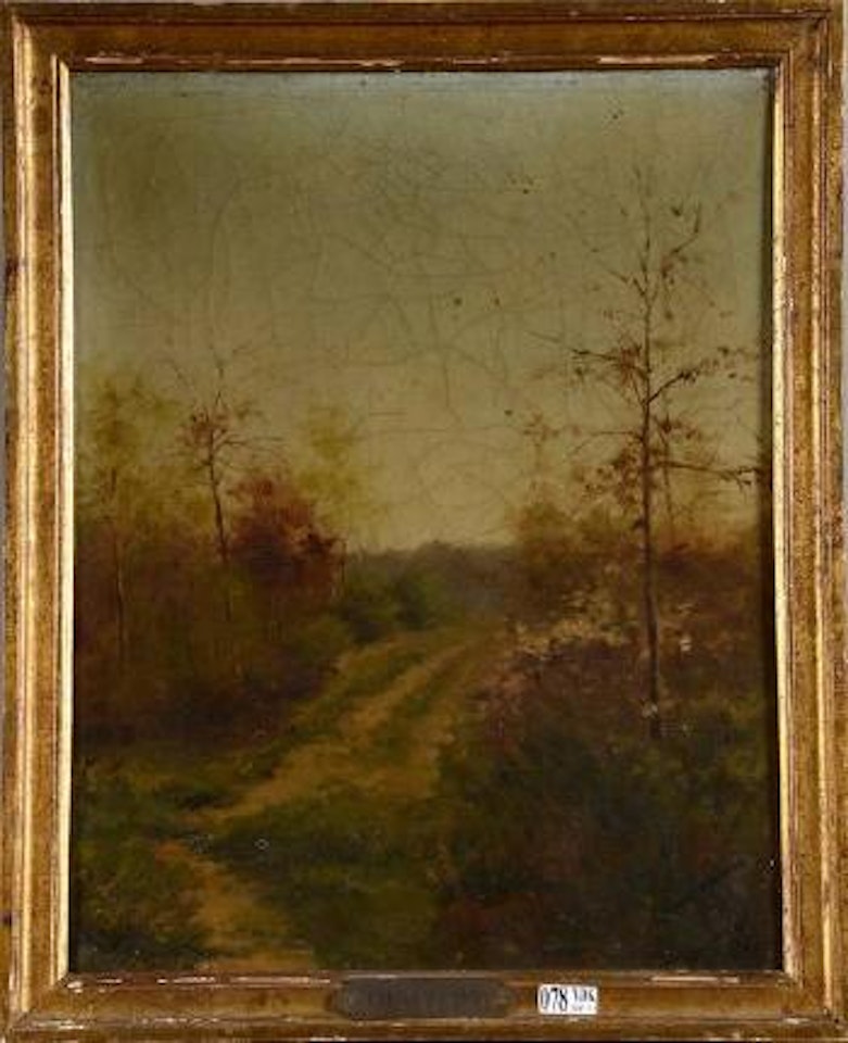 Chemin dans les bruyères by Fritz Thaulow