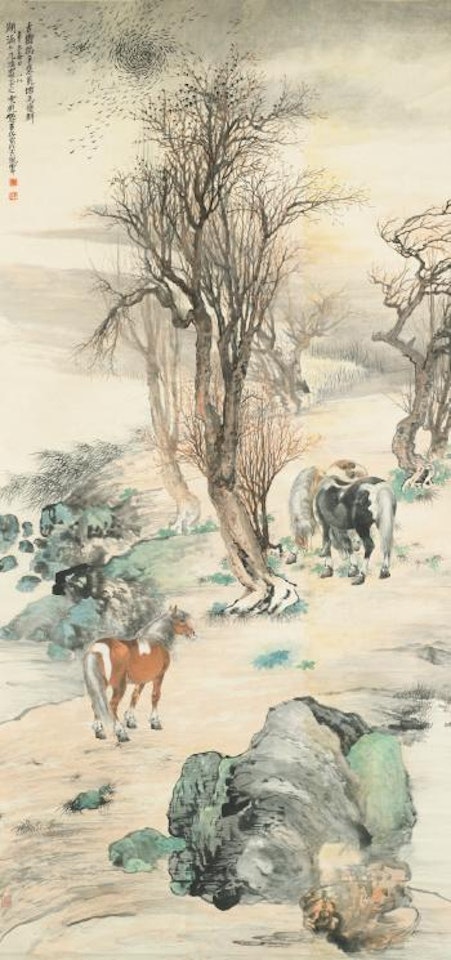 Horses by Zhang Shanzi
