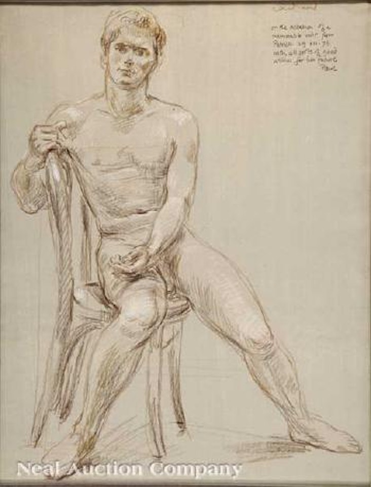 Seated Male Nude by Paul Cadmus