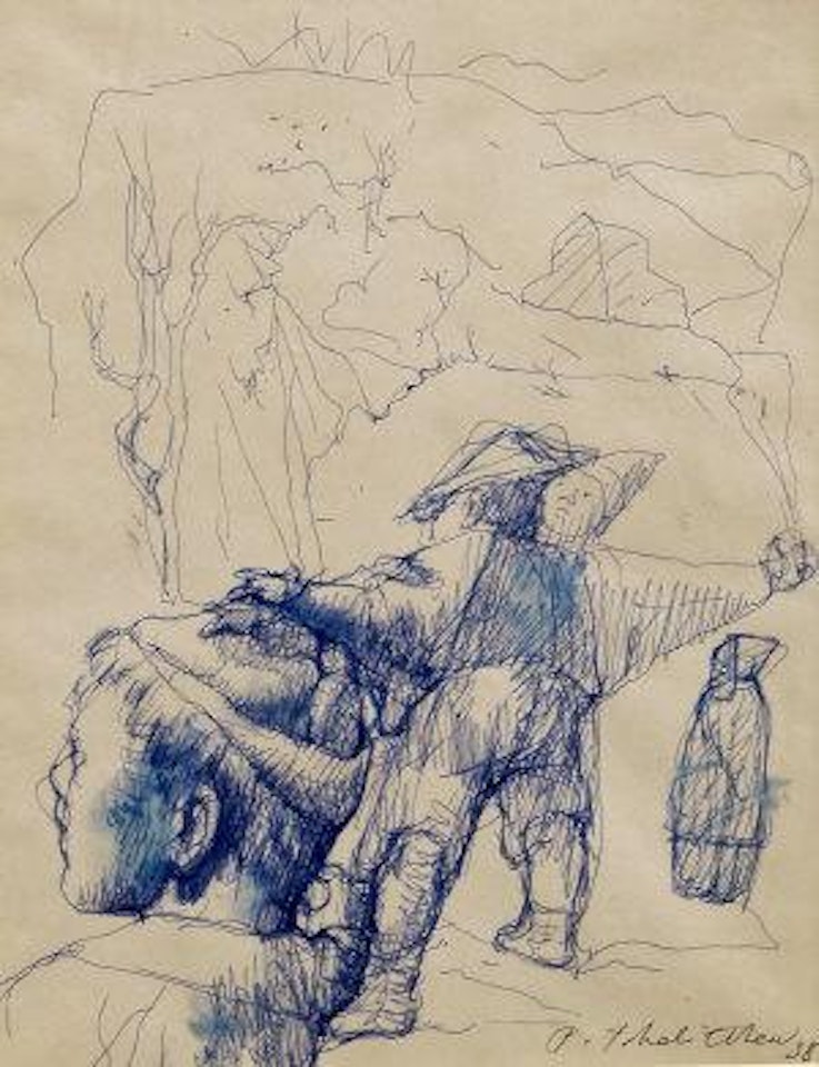 Boys, study for a painting by Pavel Tchelitchew