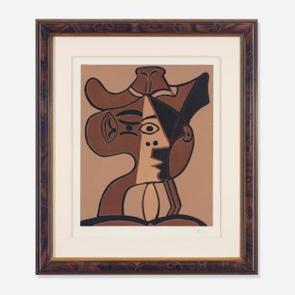 Grande tête de femme au chapeau by Pablo Picasso