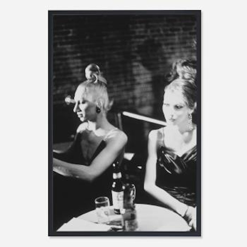 Naomi and Marlene on the balcony, Boston by Nan Goldin