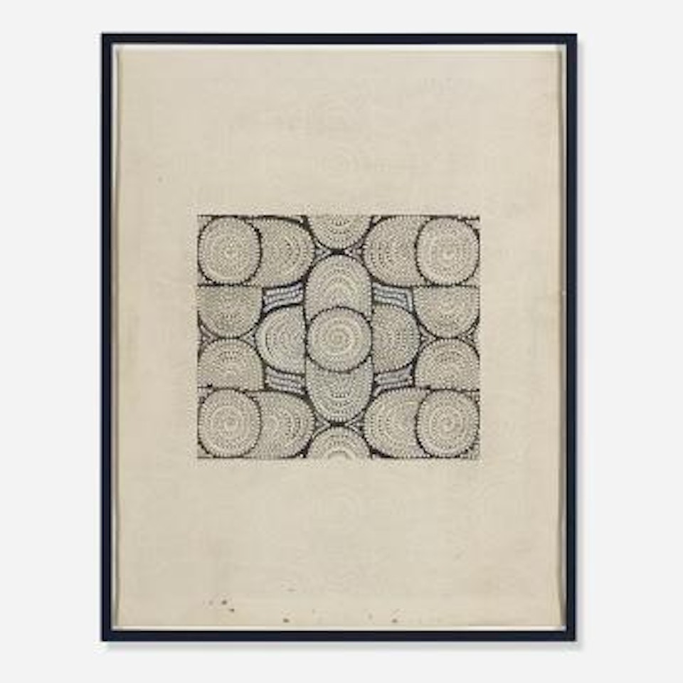 Untitled (design of stylised flowerheads) by Raoul Dufy
