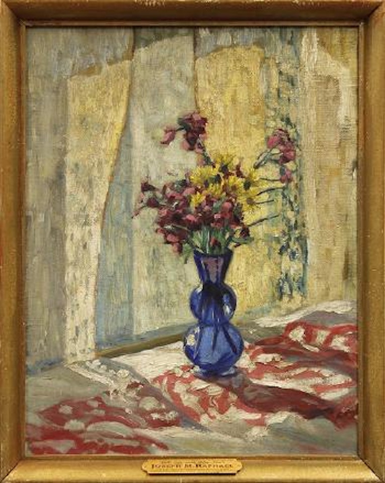 Still life with blue base by Joseph Raphael