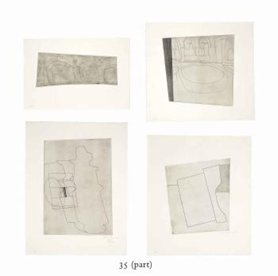 Six Etchings (Lafranca 65, 86, 90, 97, 102 & 126) by Ben Nicholson, O.M.