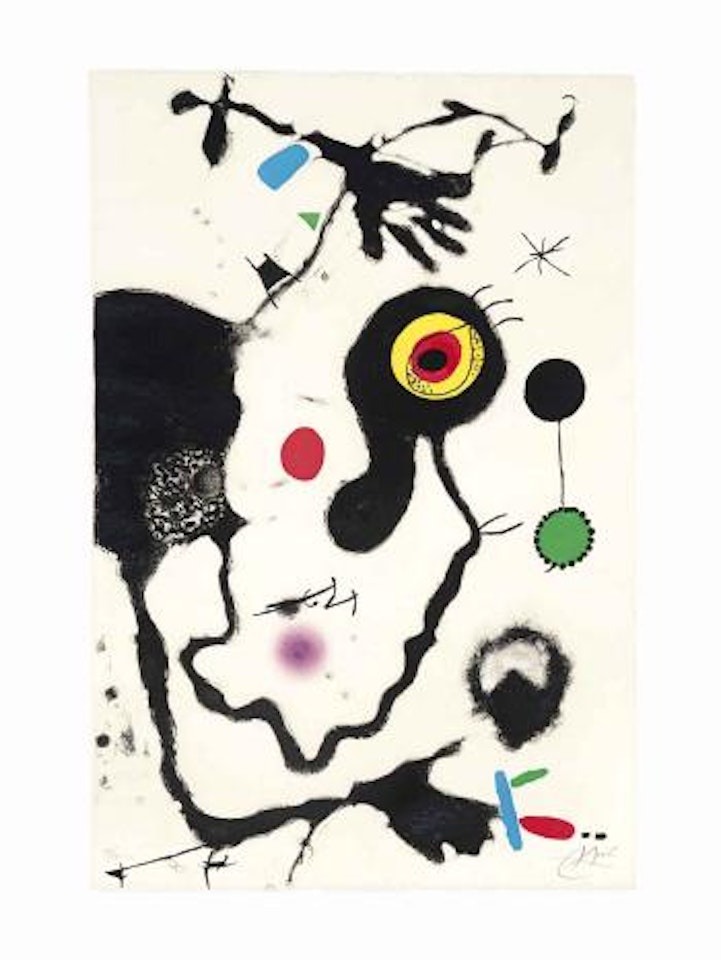 Plate Seven, from: Barcelona Miró 1972-1972 (Dupin 601; see Cramer Books 173) by Joan Miró