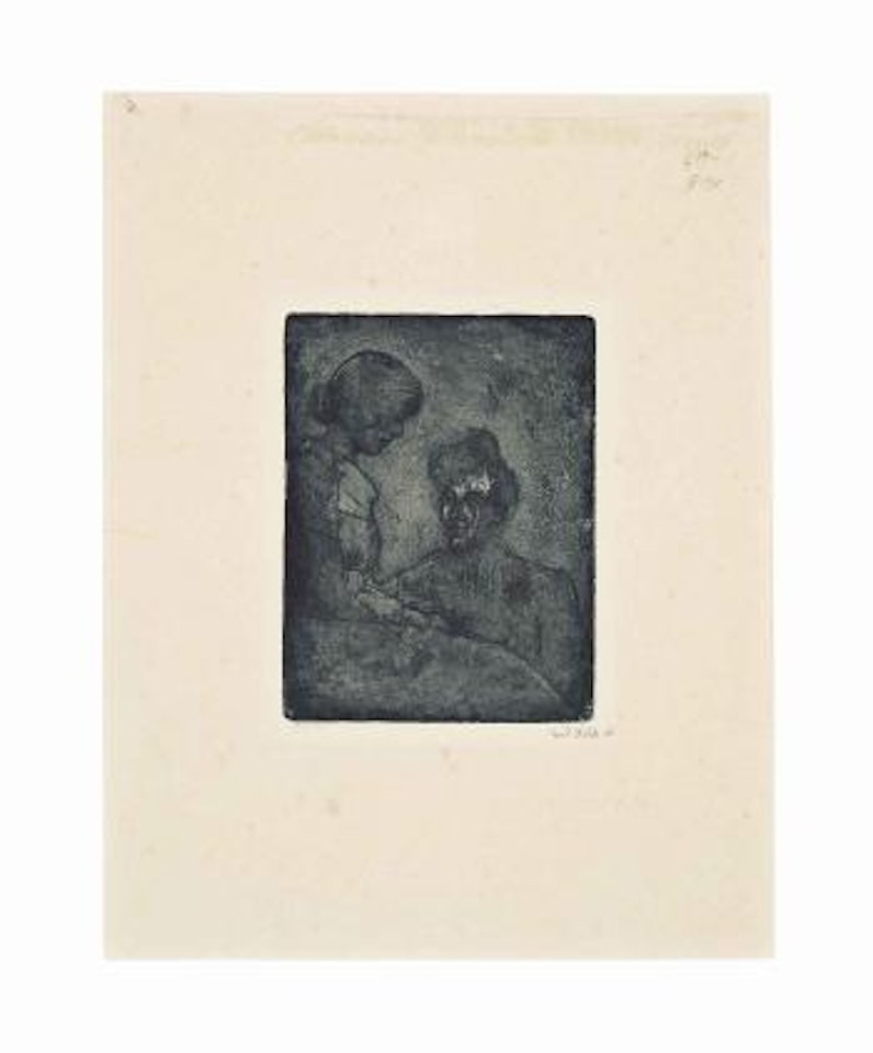 Zwei Frauen (Schiefler & Mosel 28 V) by Emil Nolde