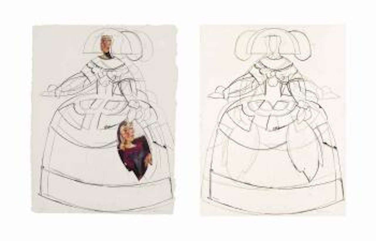 Two Plates from: Las Meninas by Manolo Valdés
