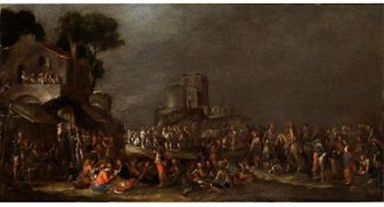 Nachtlager Eines Kriegsheeres by Cornelis de Wael