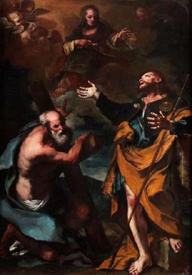 Darstellung Der Drei Heiligen Anna, Andreas Sowie Jakobus by Roman School