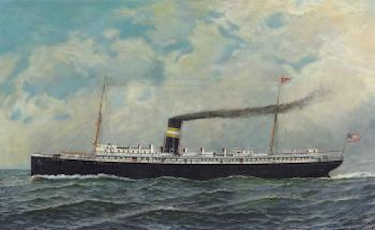 The Steamship Carolina by Antonio Jacobsen