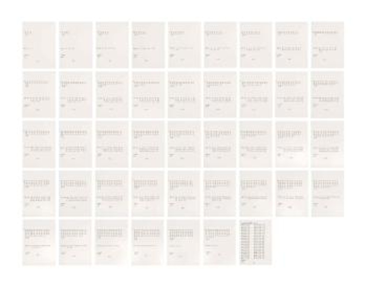 2K - 43K by Hanne Darboven