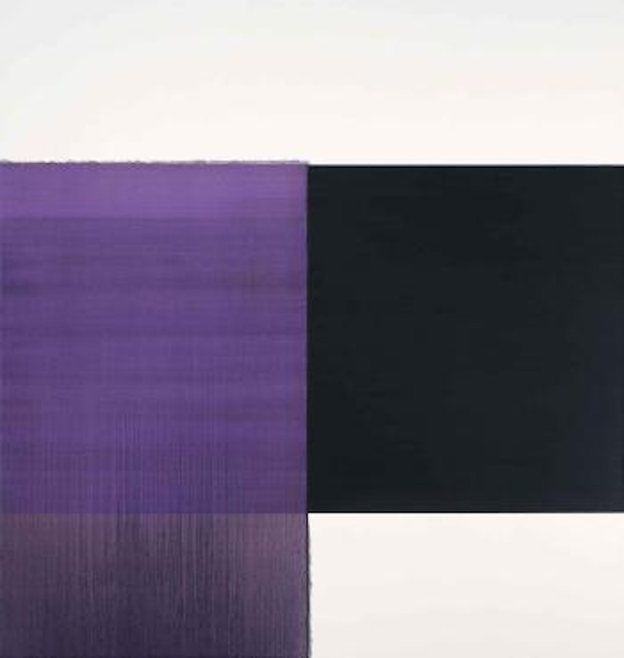 Exposed Painting Dioxazine Violet Scheveningen Black by Callum Innes