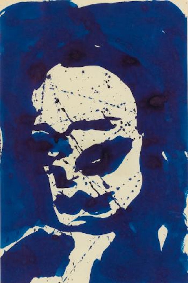 Self-Portrait As Blue Balls by Sam Francis