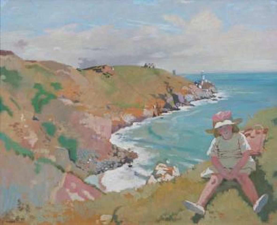 The edge of the cliff, Howth by William Orpen