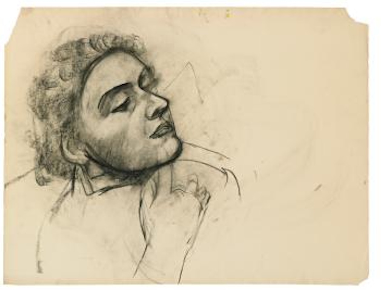 Untitled (Portrait Of A Woman's Head) by Arshile Gorky