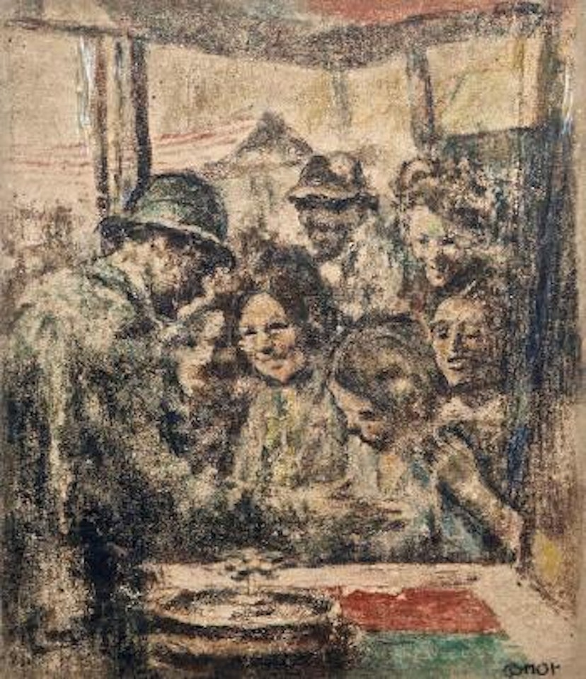 Auld Lammas fair. Washerwoman by William Conor