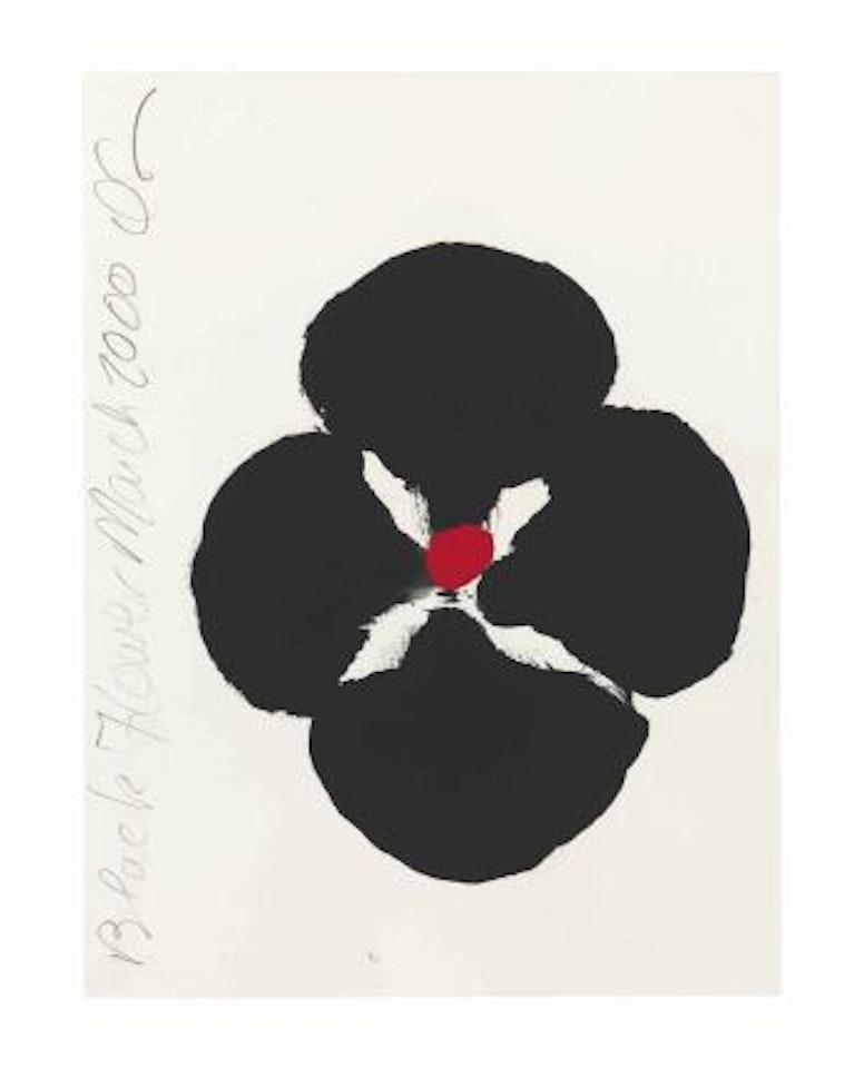 Black Flower March 2000 by Donald Sultan