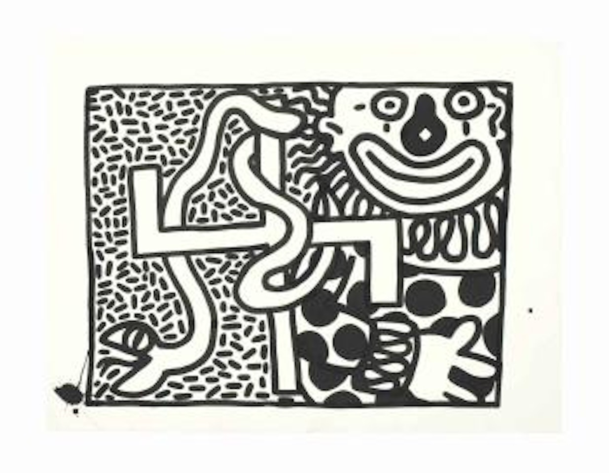 Untitled (Clowns) by Keith Haring