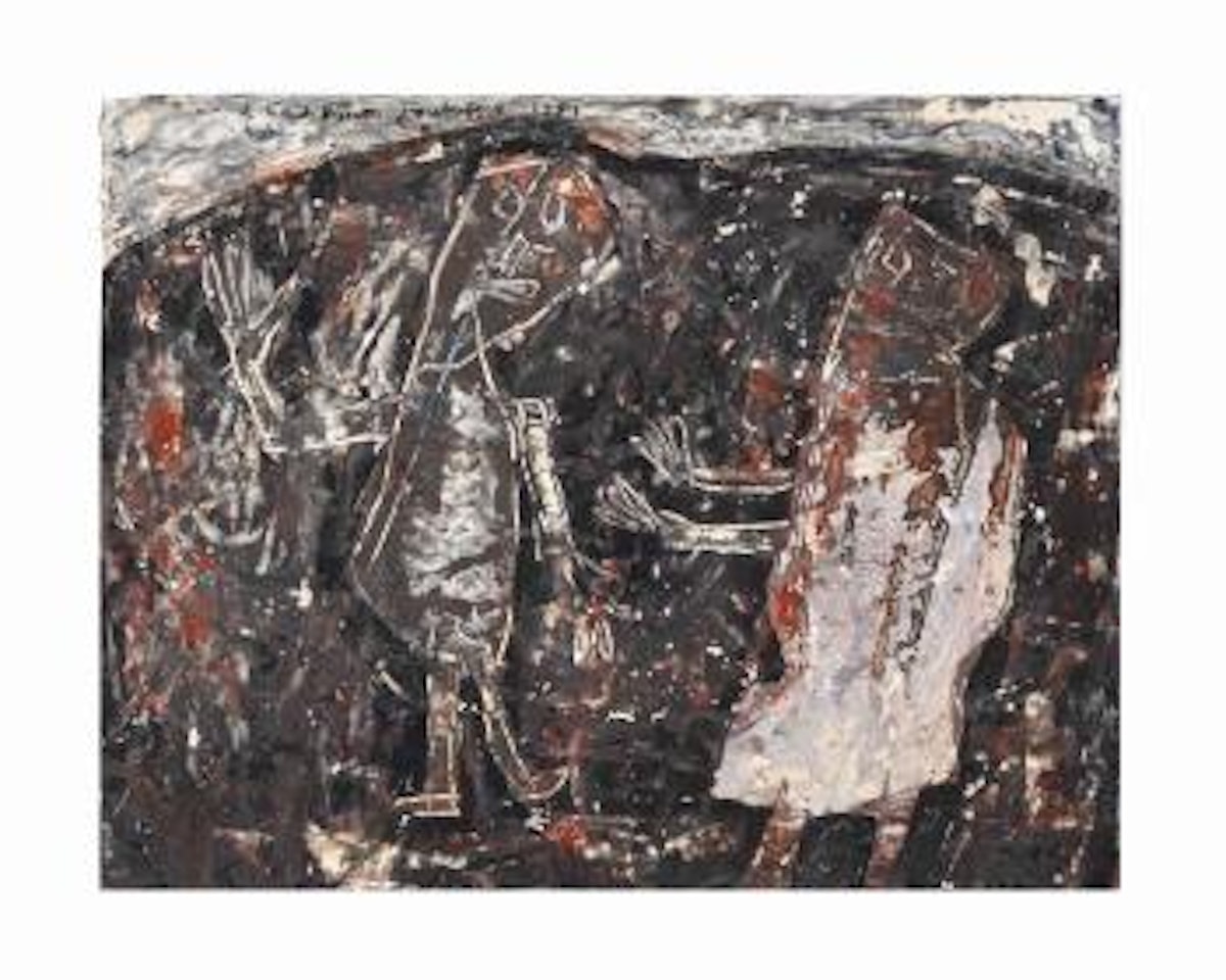 Deux personnages by Jean Dubuffet