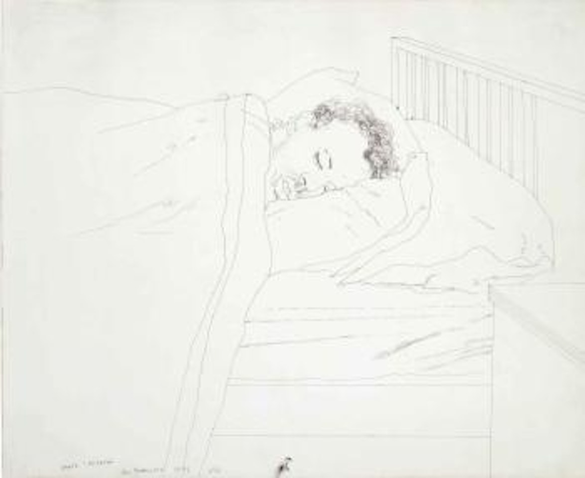 Mark Lancaster Asleep by David Hockney