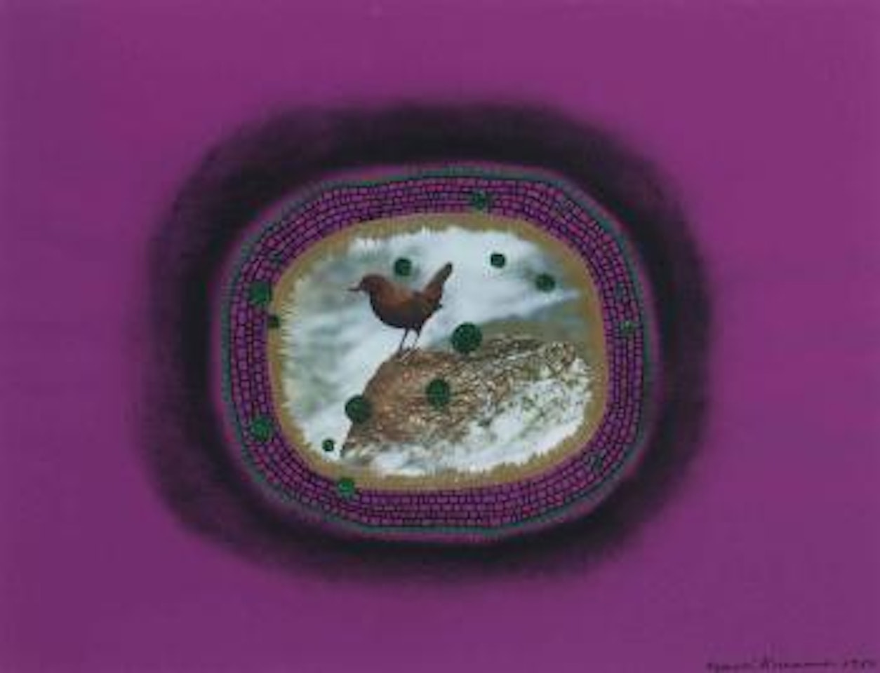 Bird (Purple) by Yayoi Kusama