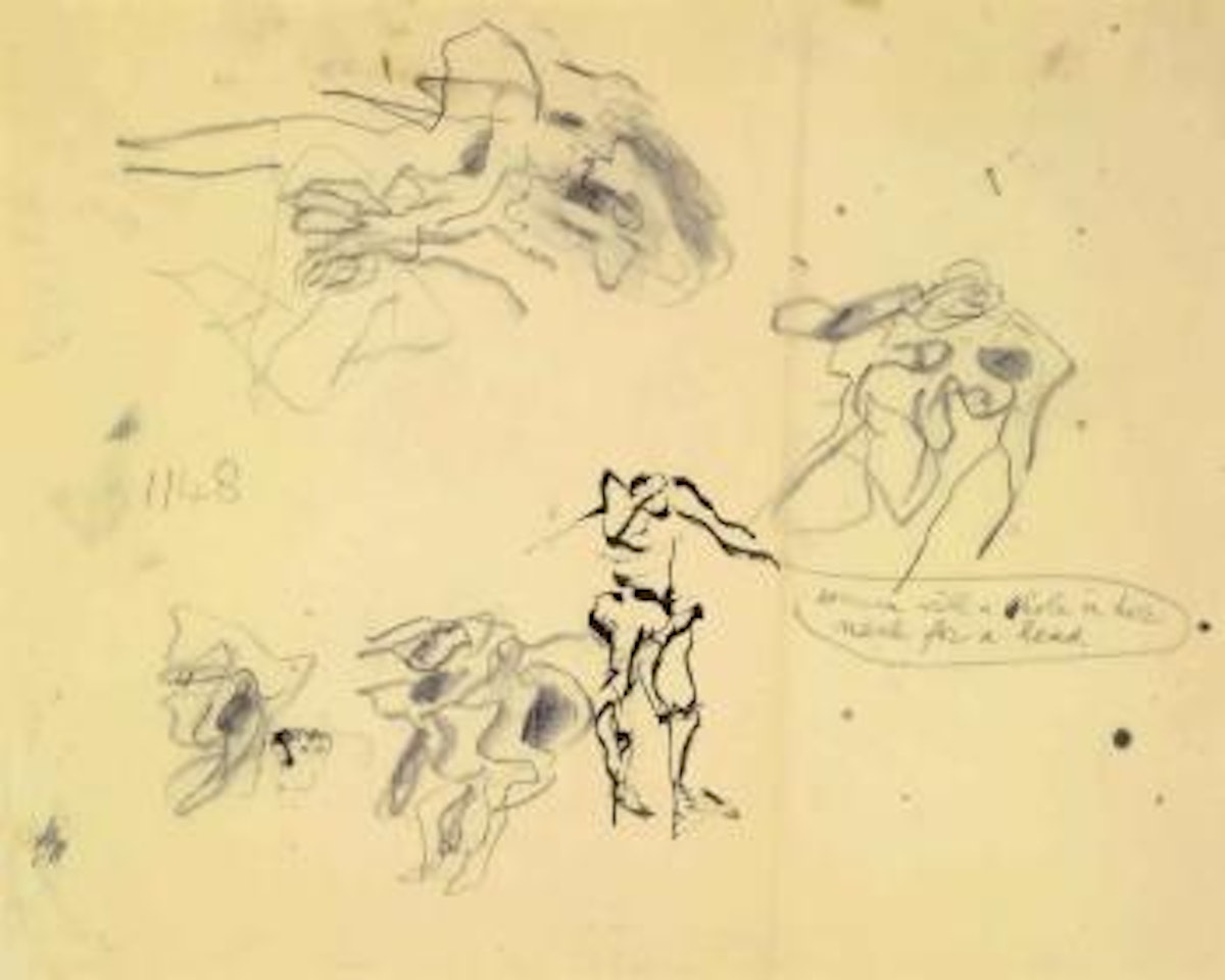 Untitled (Woman with a Hole in Her Neck for Her Head) by Willem de Kooning