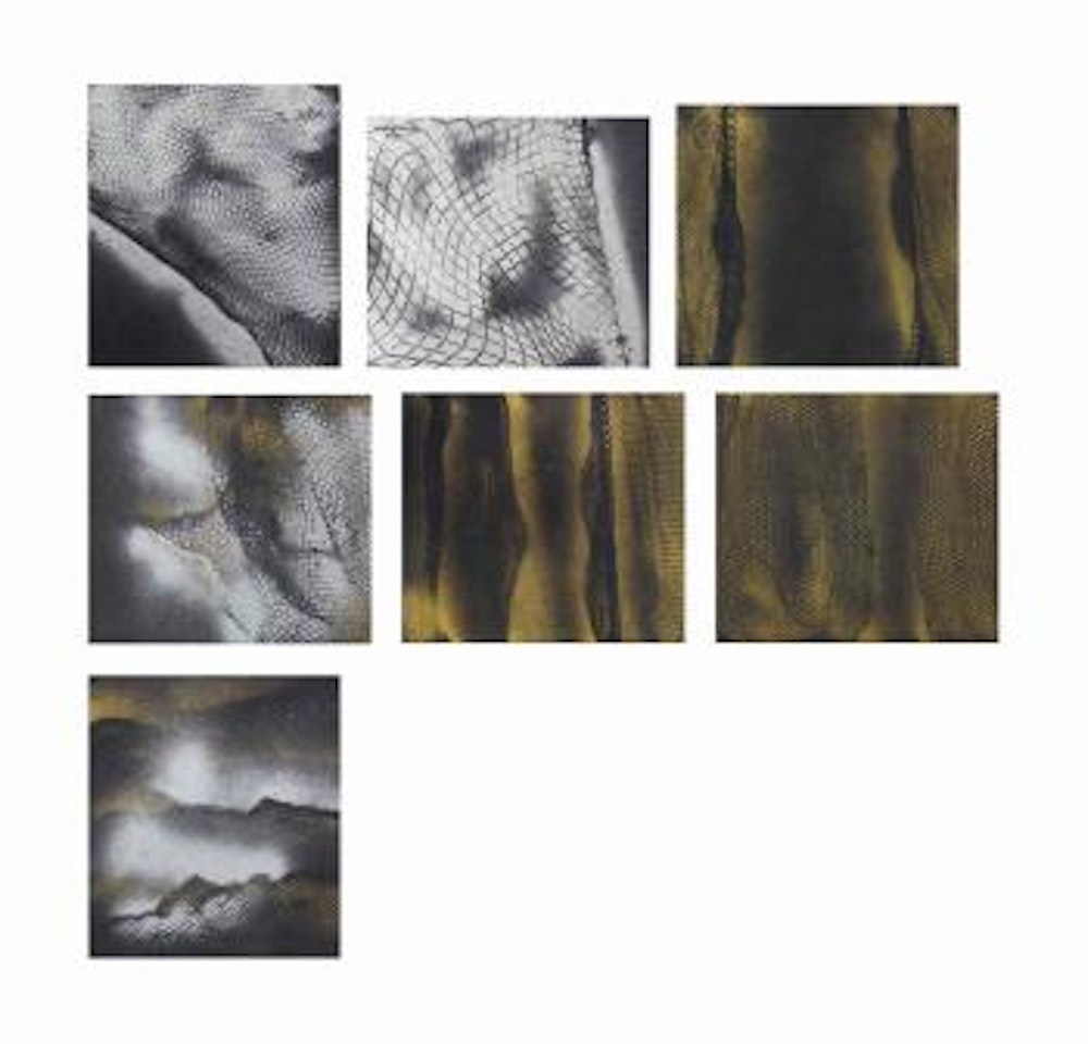 a) Calling the Wave b) Night of the Moon c) Wind of Midnight d) Night e) Wind of Midnight f) Night g) Ocean by Yayoi Kusama
