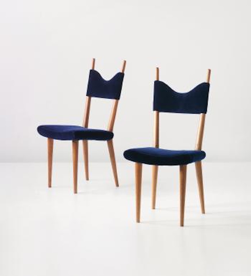 Pair of 'Baltique' dining chairs by Jean Royere