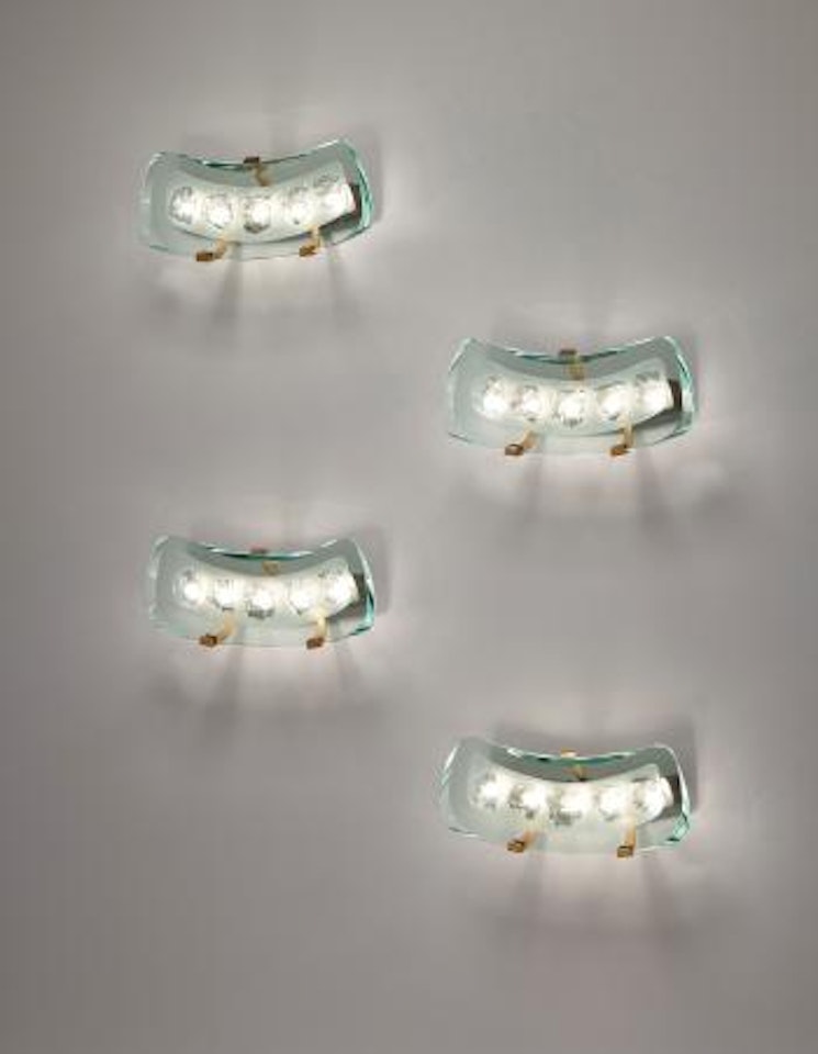 Set of four wall lights, model no. 1598 by Max Ingrand