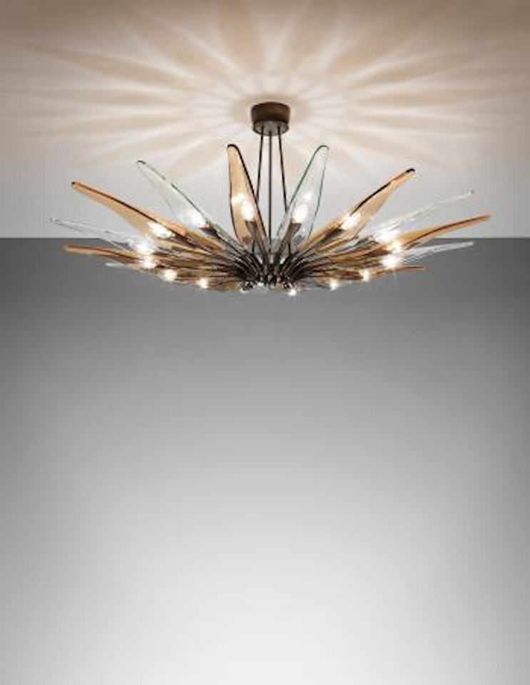 Dahlia sixteen-armed chandelier, model no. 1563 by Max Ingrand