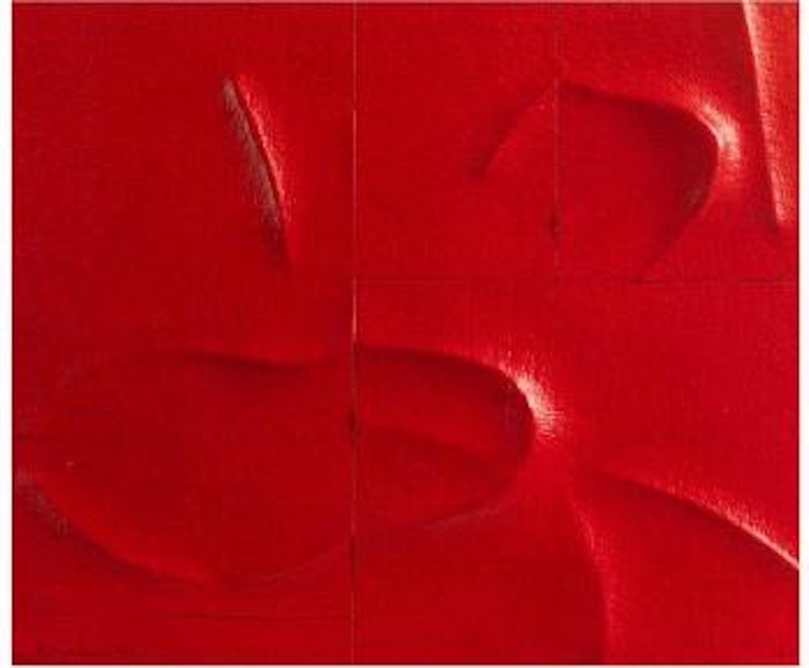 Estroflessione Rossa by Agostino Bonalumi