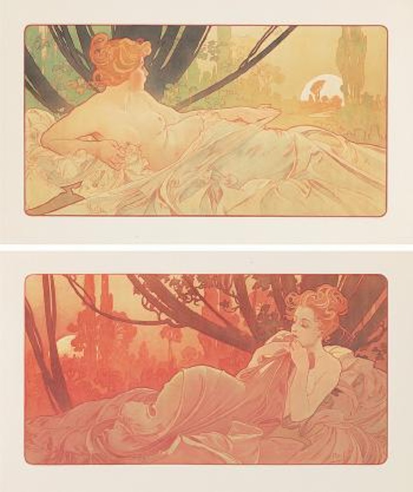 Dawn. Dusk by Alphonse Mucha