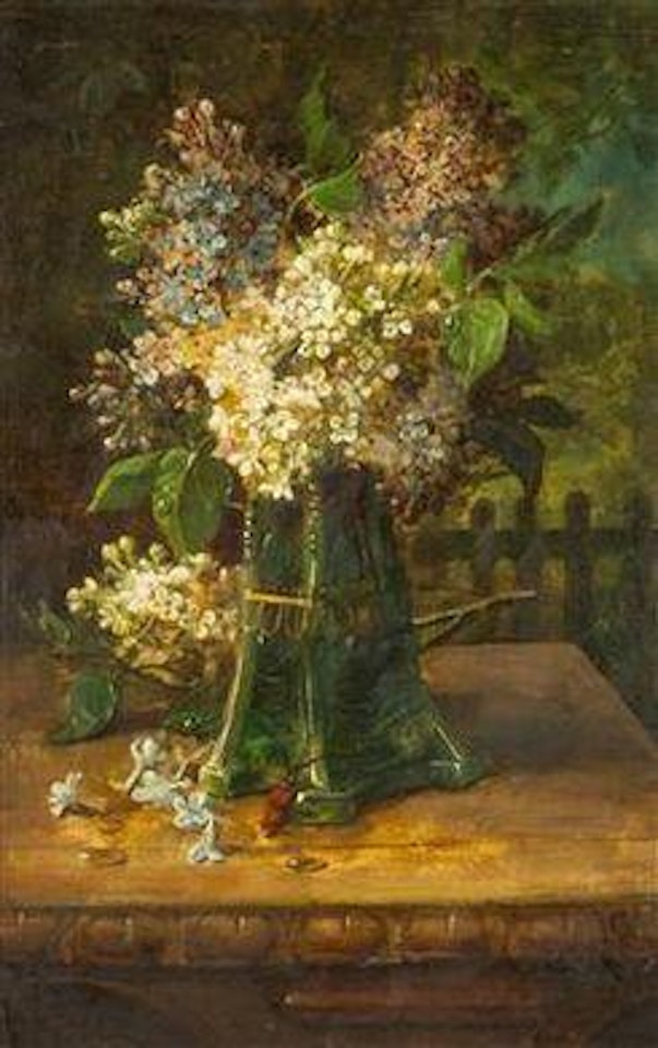Lilacs in a Vase by Hans Zatzka